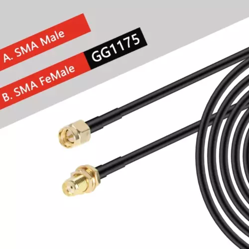 Кабель RG58 3 метра SMA male на SMA female